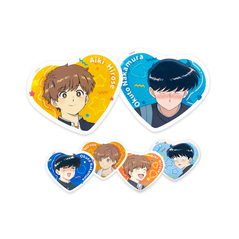 [Pre-order]SUNRISEPOP Go for It, Nakamura-kun Limited Edition Heart Button Pin Badge
