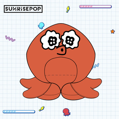 [Pre-order] SUNRISEPOP Go for It, Nakamura-kun Octopus Character U-Shaped Neck Pillow Cover