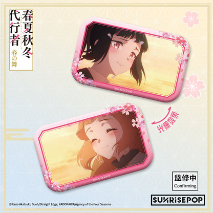 [Pre-order] SUNRISEPOP Agents of the Four Seasons Main Characters Holographic Pin Badge Collection Set