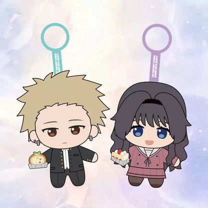 The Fragrant Flower Blooms with Dignity Rintaro & Kaoruko Plush Keychain Anime Plush Pendant