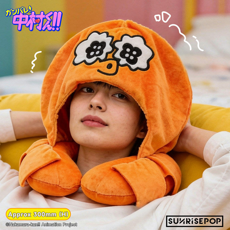 [Pre-order] SUNRISEPOP Go for It, Nakamura-kun Octopus Character U-Shaped Neck Pillow Cover