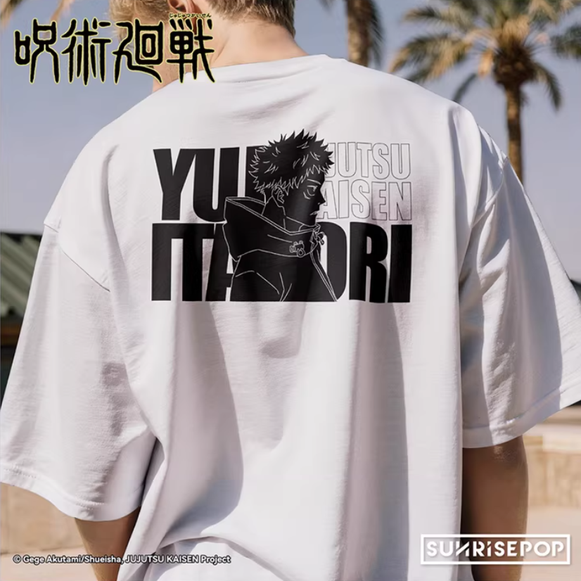 SUNRISEPOP Jujutsu Kaisen Season 3 Graphic T-Shirt 100% Cotton Streetwear Tee Anime Style Print Short Sleeve Unisex Casual Shirt