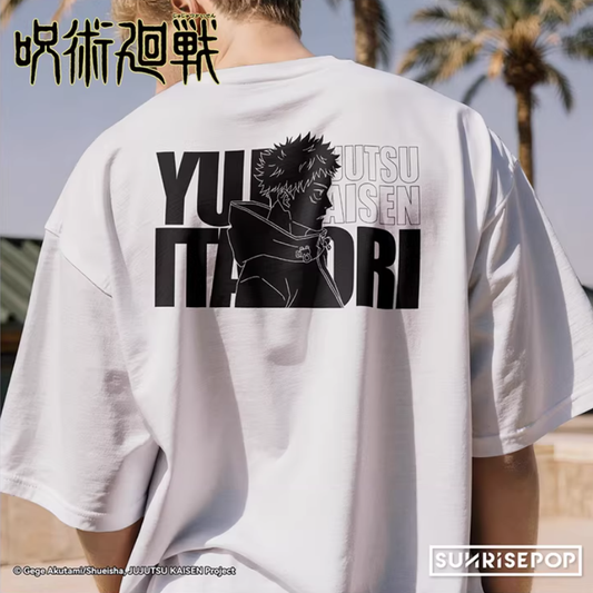 SUNRISEPOP Jujutsu Kaisen Season 3 Graphic T-Shirt 100% Cotton Streetwear Tee Anime Style Print Short Sleeve Unisex Casual Shirt