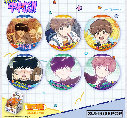 [Pre-order] SUNRISEPOP Go for It, Nakamura-kun Hirose Aki Character Button Pin Badge
