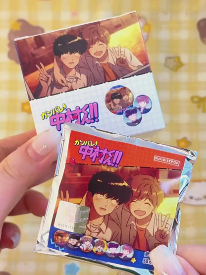 [Pre-order] SUNRISEPOP Go for It, Nakamura-kun Hirose Aki Character Button Pin Badge