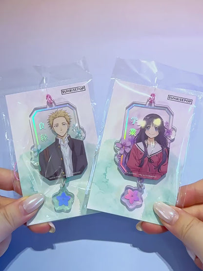 The Fragrant Flower Blooms With Dignity Rintaro & Kaoru Acrylic Omamori Charm Keychain